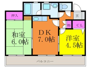 ハイツションブリアンの物件間取画像